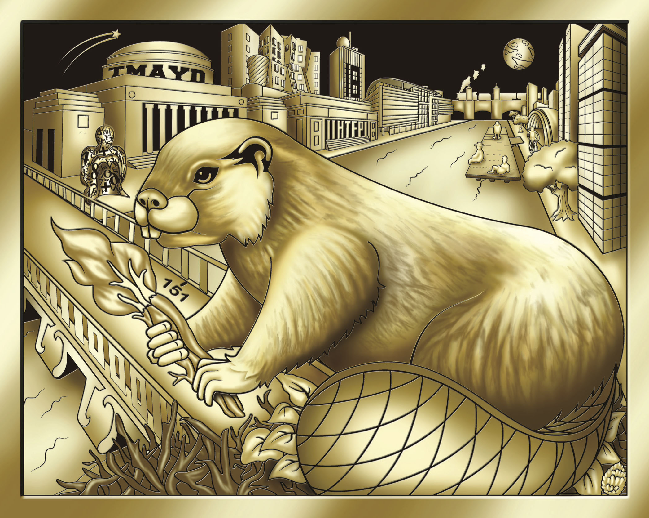 Class of 2018 Brass Rat Bezel