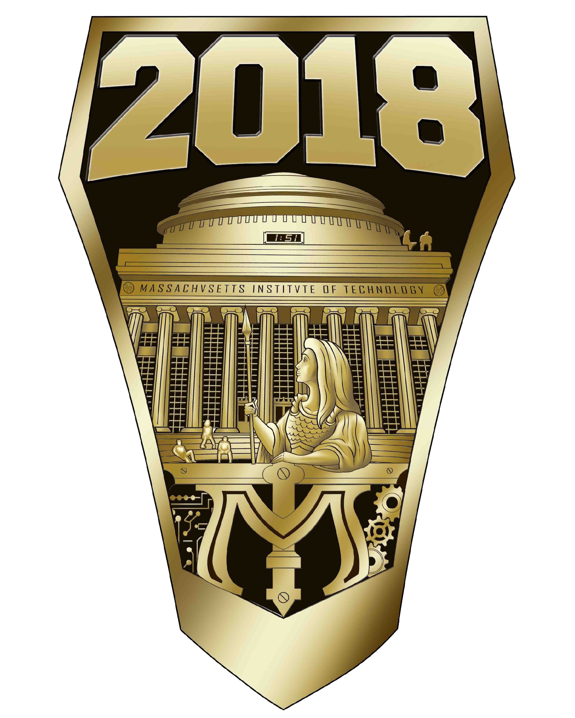 Class of 2018 Brass Rat Class Shank